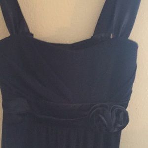 Dark blue formal dress for a little girl